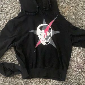 CHRLDR lighting skull hoodie